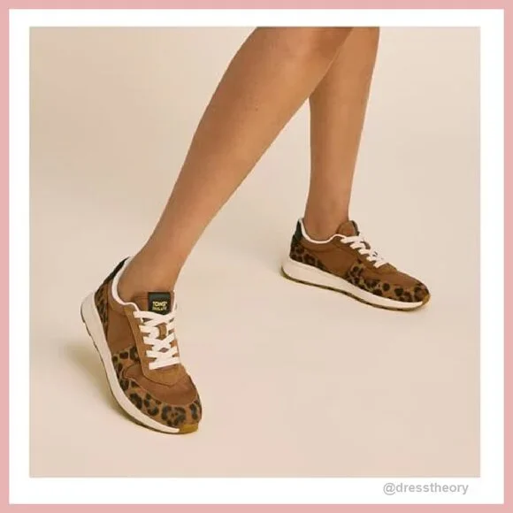 Women's Retro Lace-Up Sneakers, Lightweight Comfort, Size 8